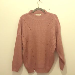 Oversized dusty purple sweater